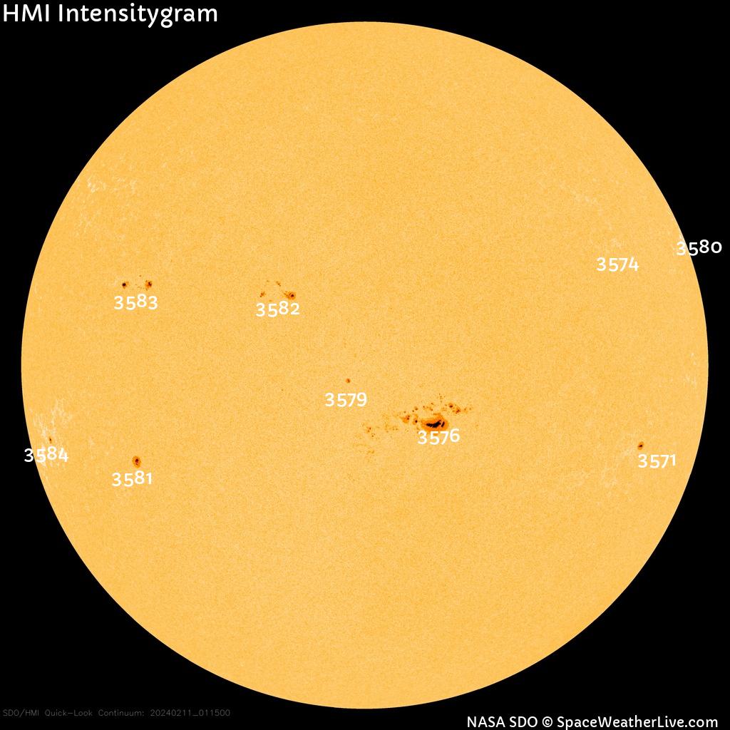 Sunspot regions