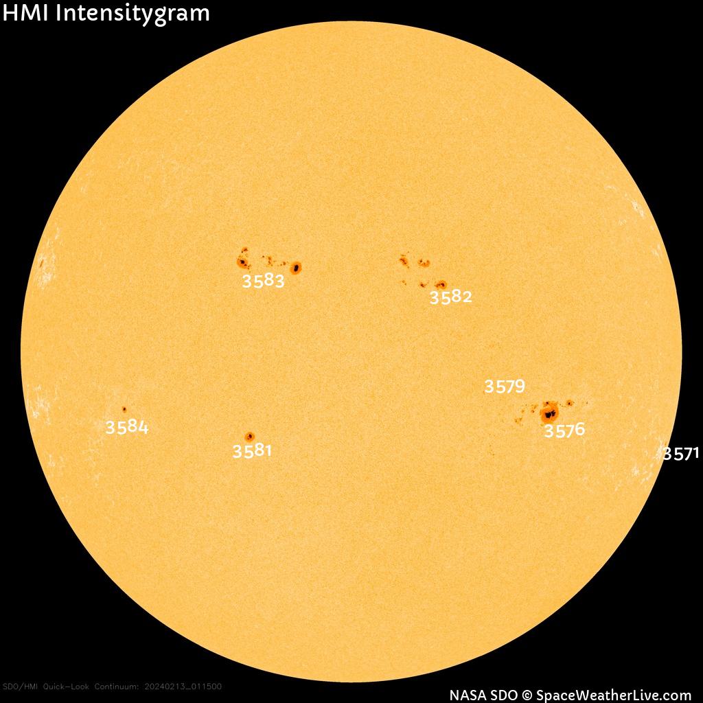 Sunspot regions