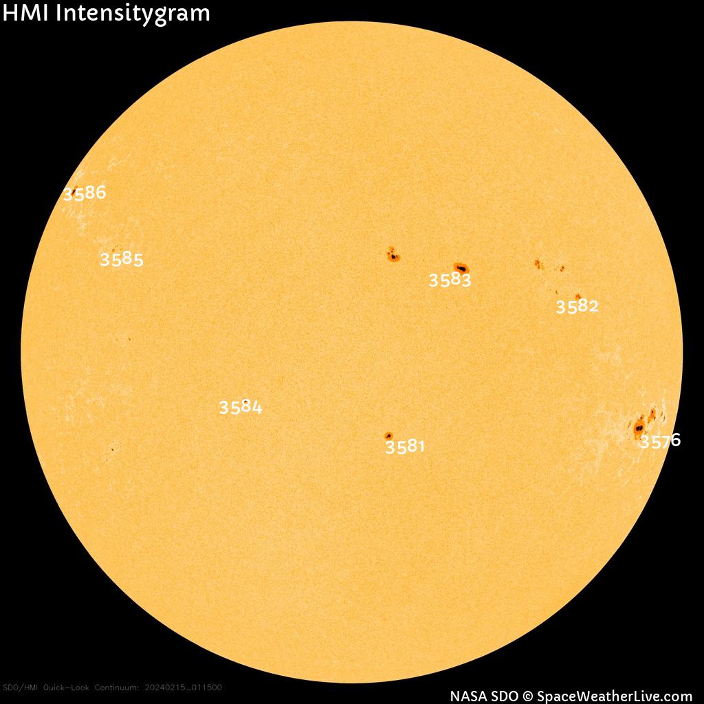 Sunspot regions