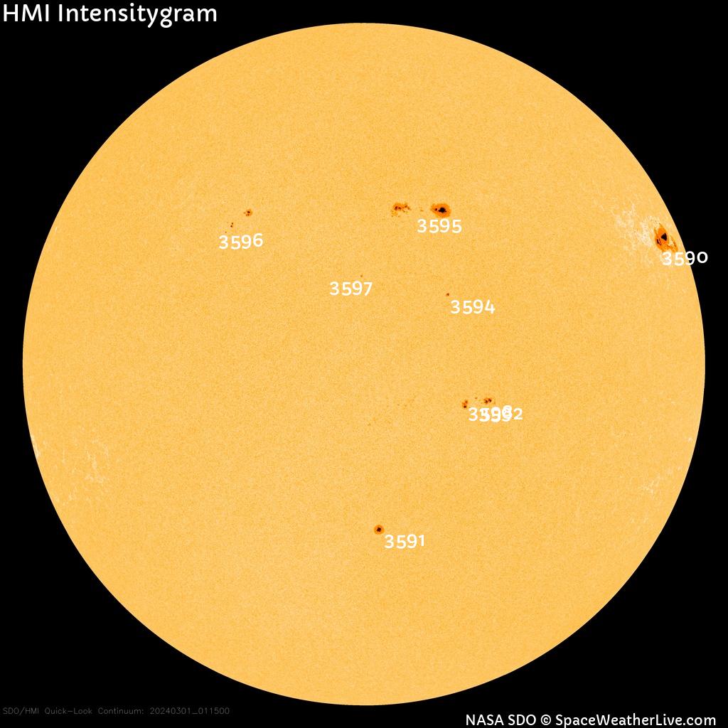 Sunspot regions