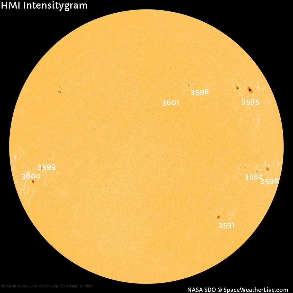 Sunspot regions