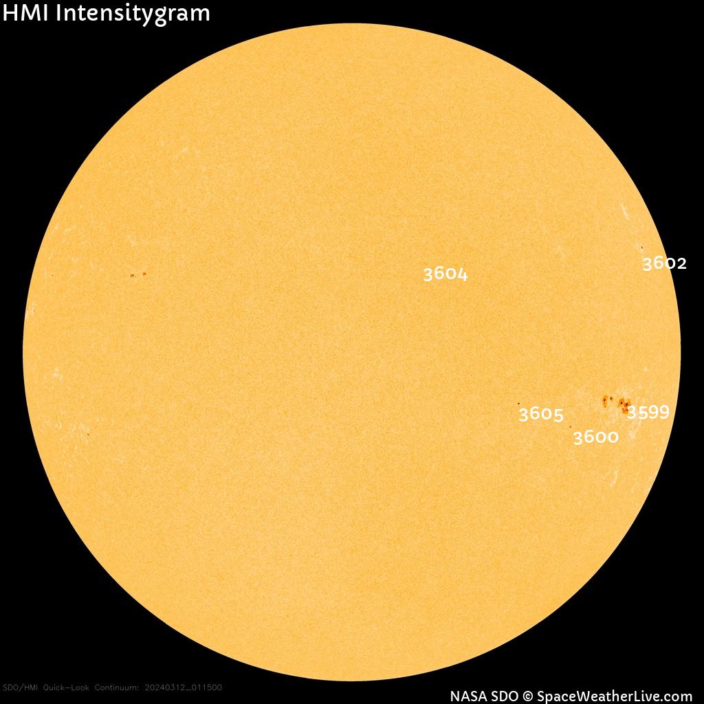 Sunspot regions