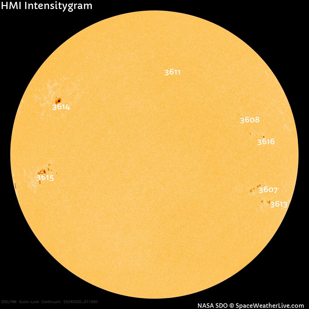 Sunspot regions