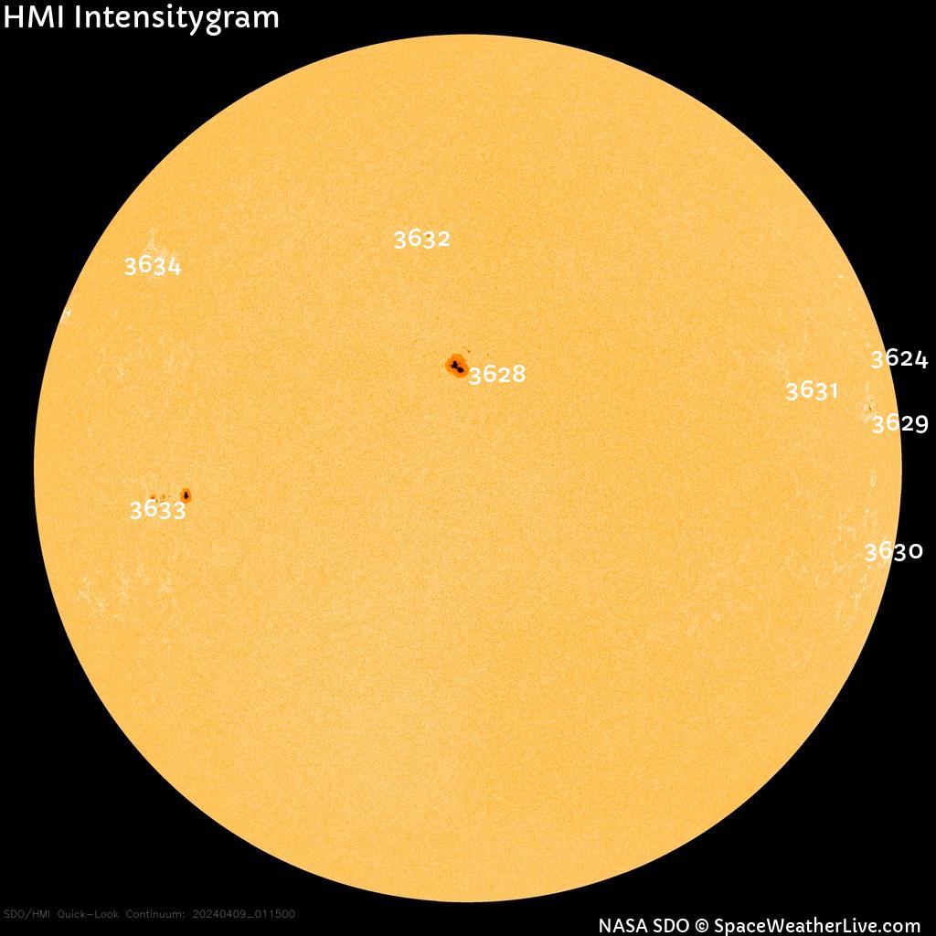 Sunspot regions