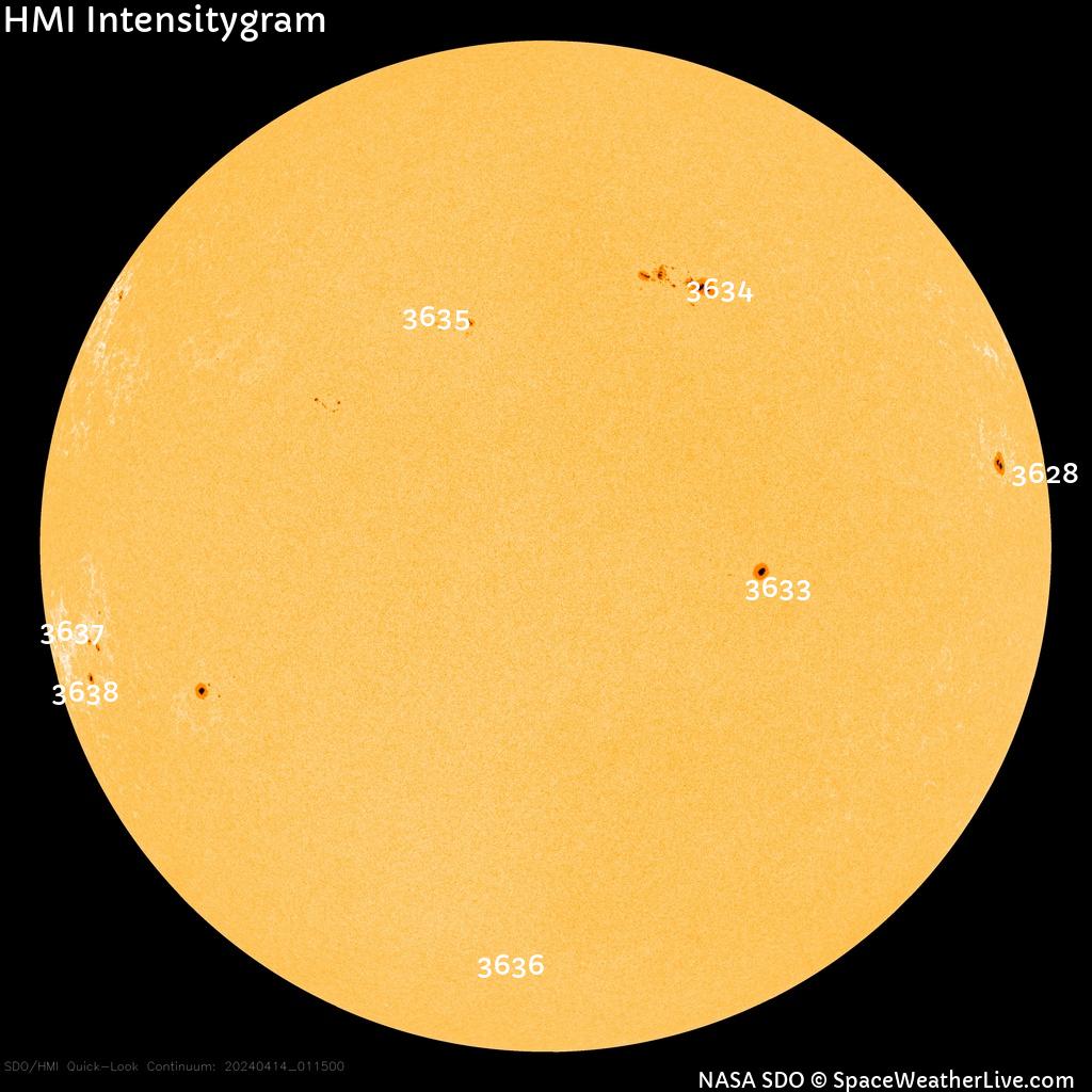 Sunspot regions