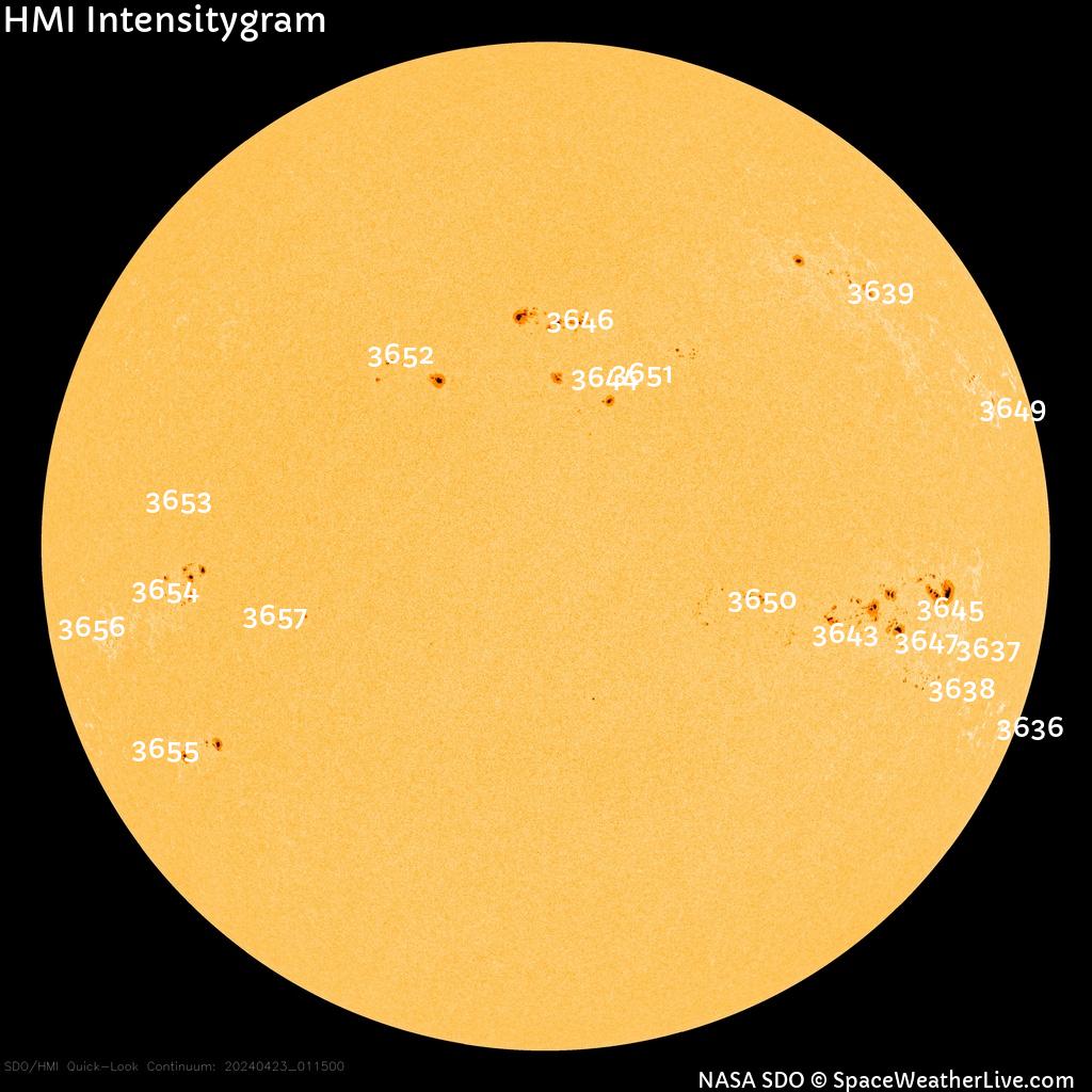 Sunspot regions