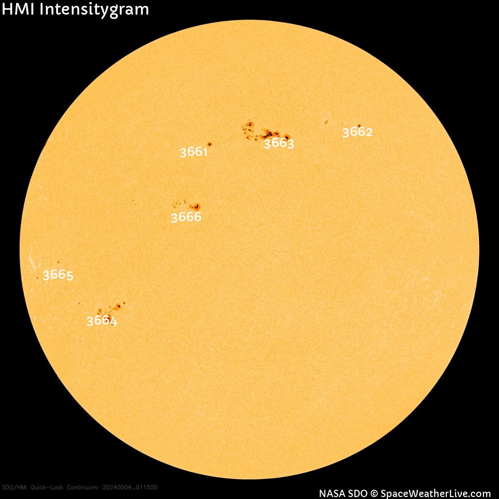 Sunspot regions