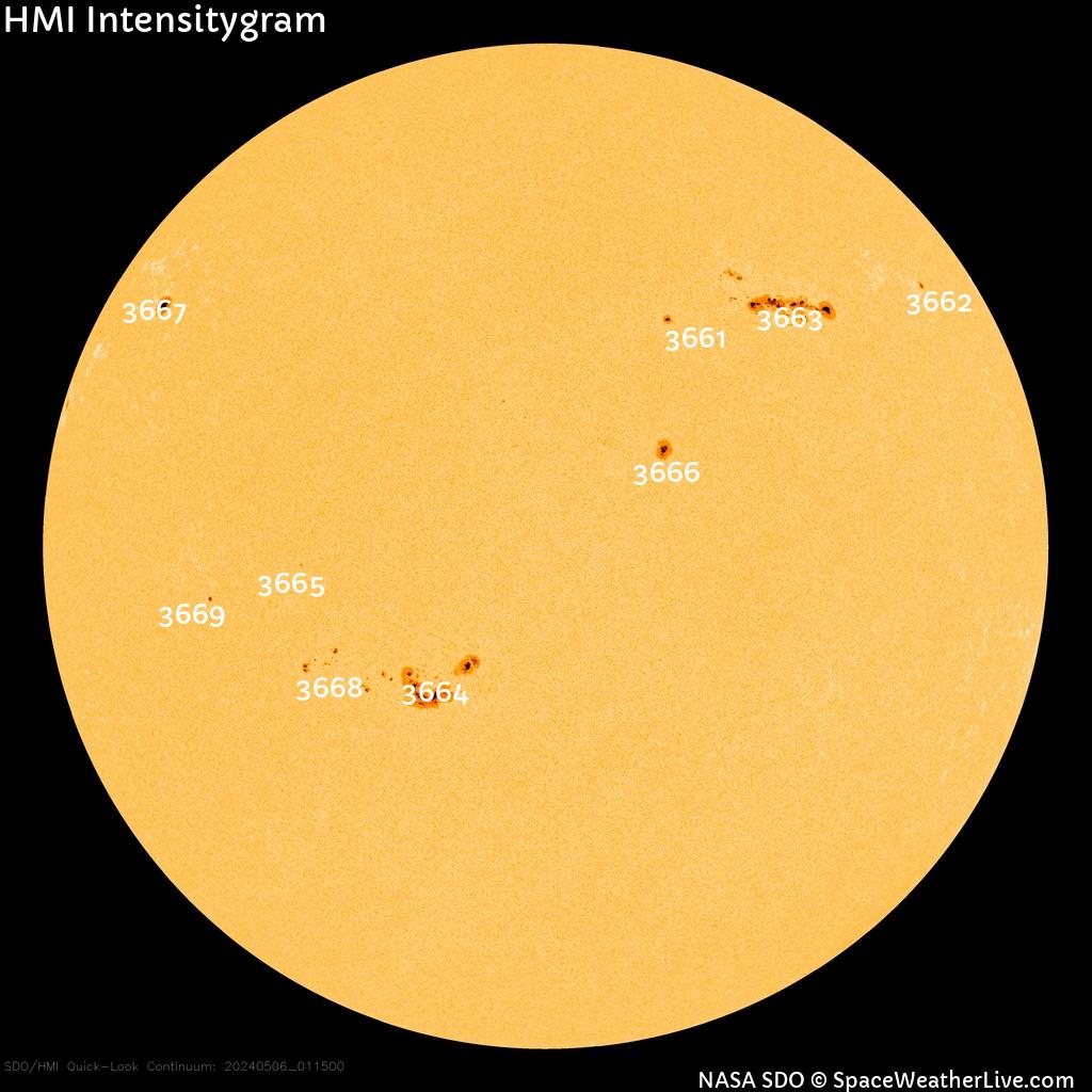 Sunspot regions