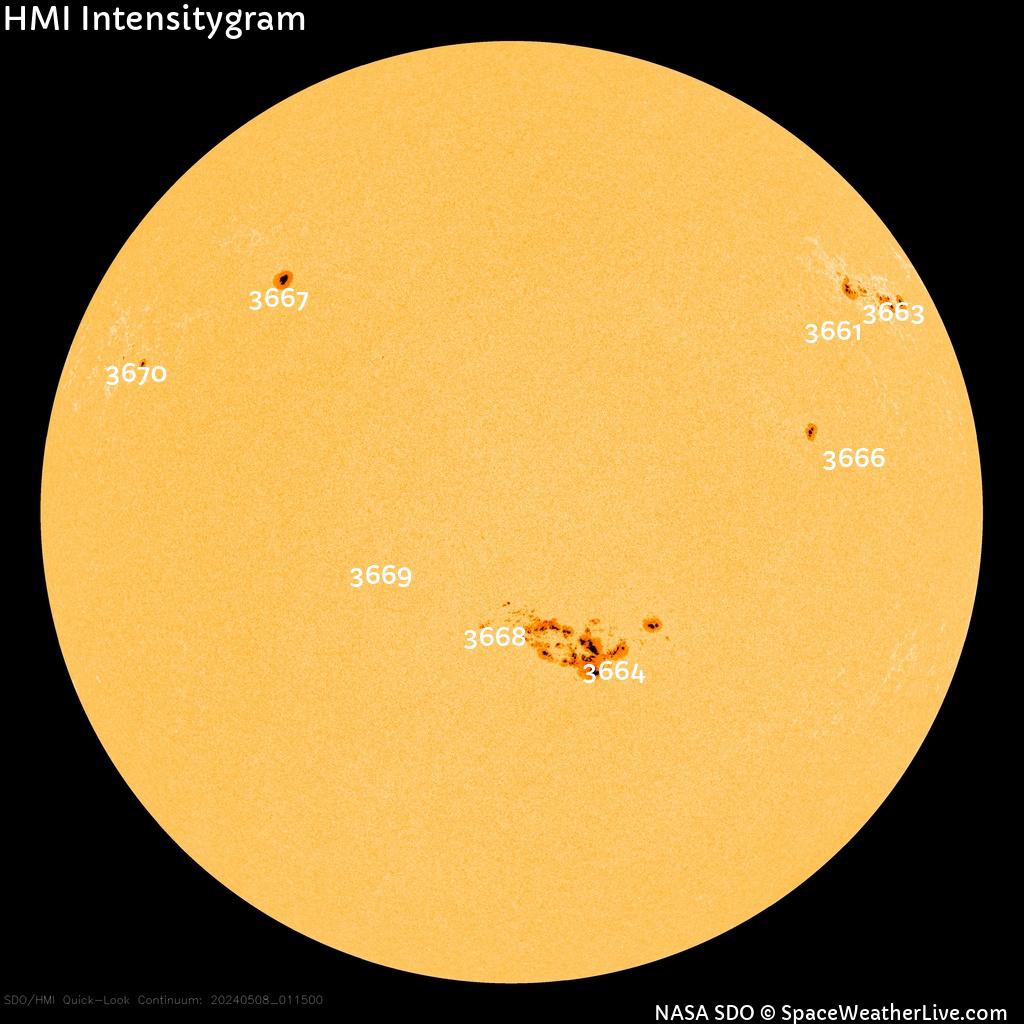 Sunspot regions