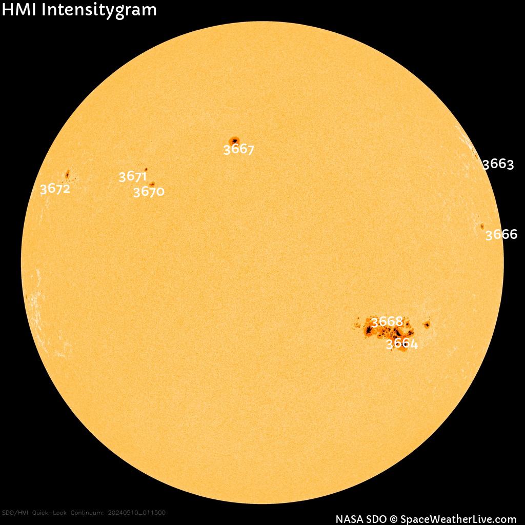 Sunspot regions