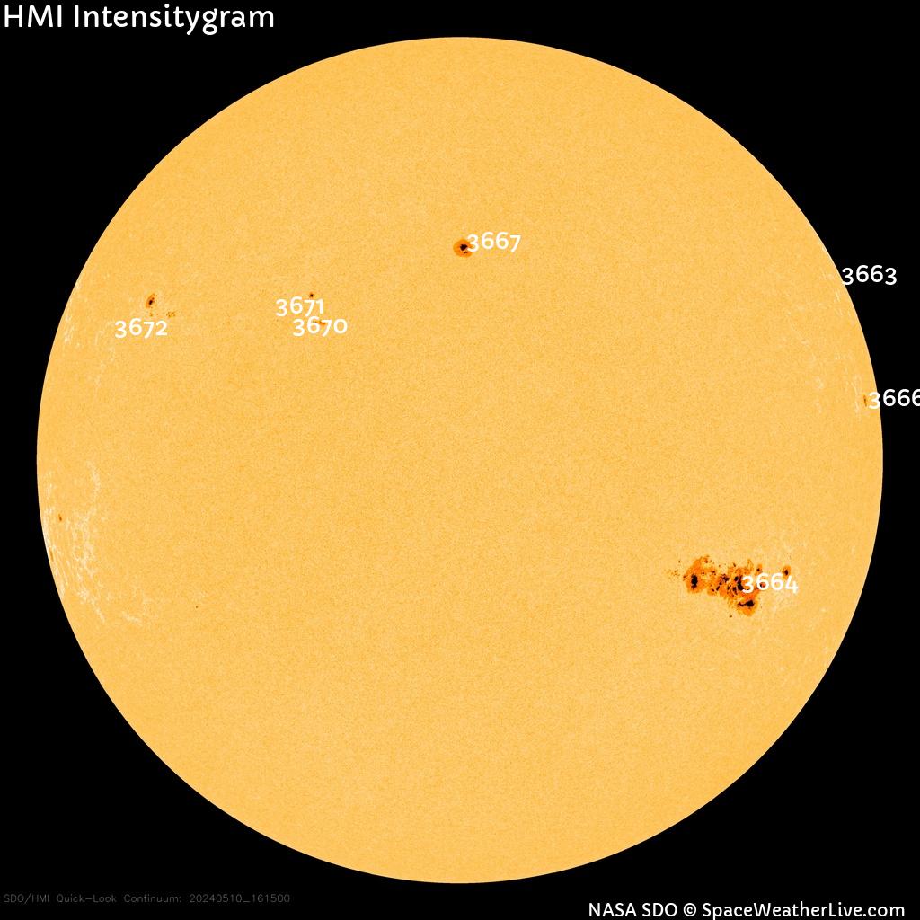 Sunspot regions