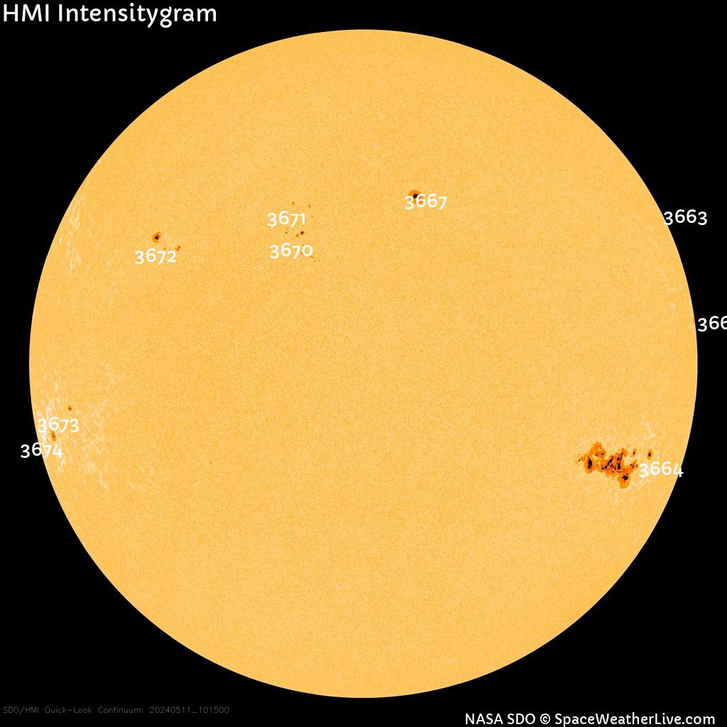 Sunspot regions