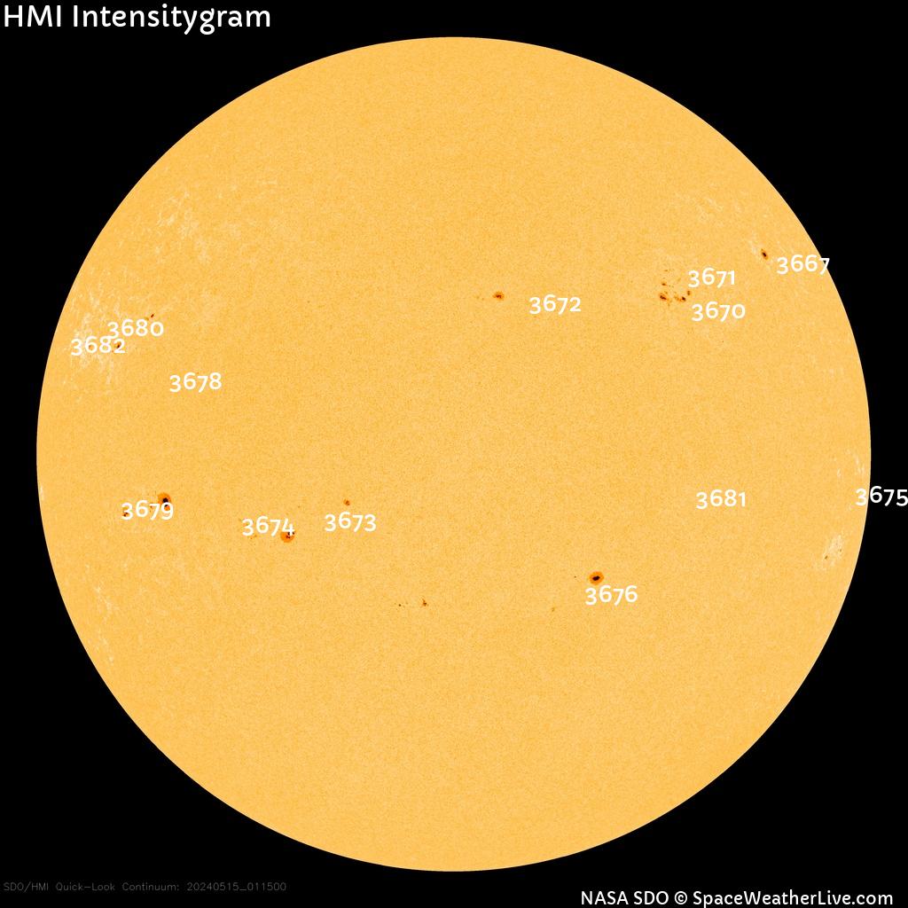 Sunspot regions