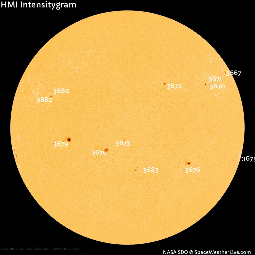 Sunspot regions