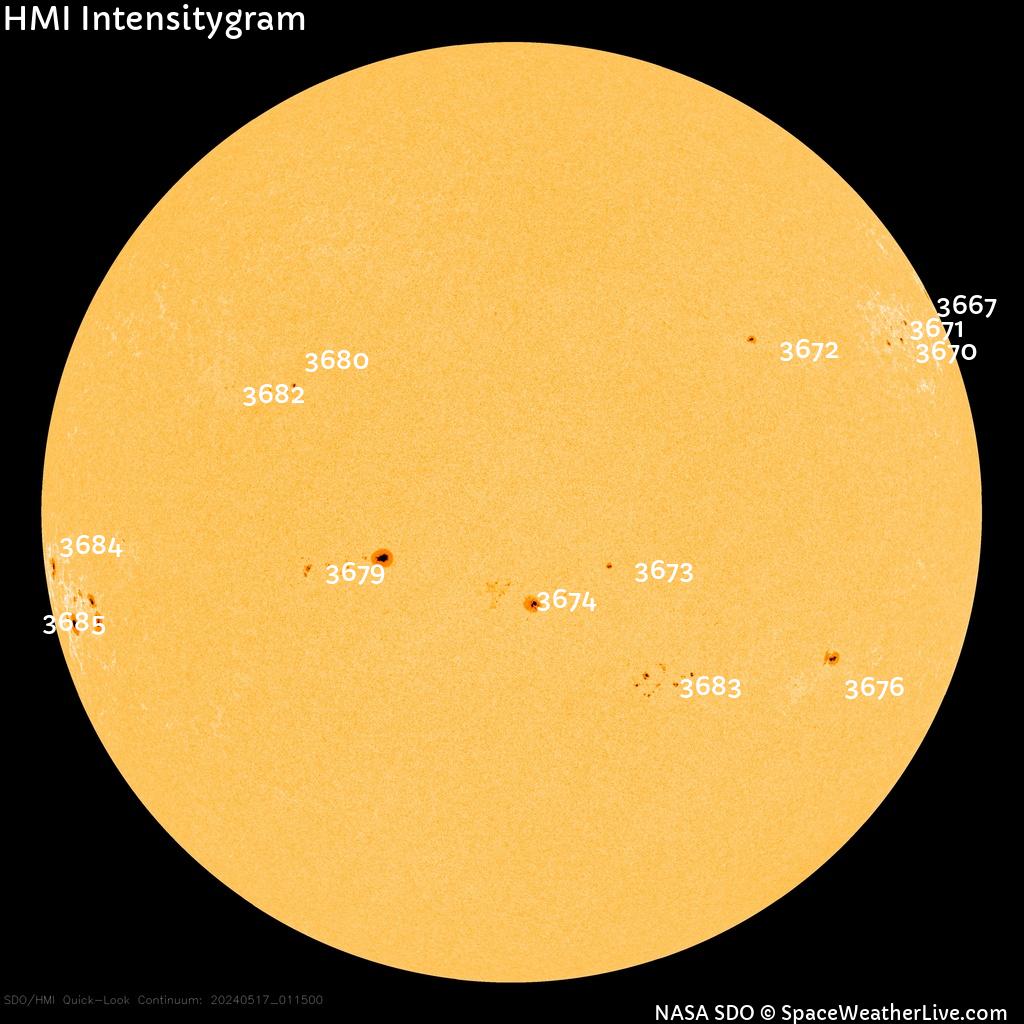 Sunspot regions