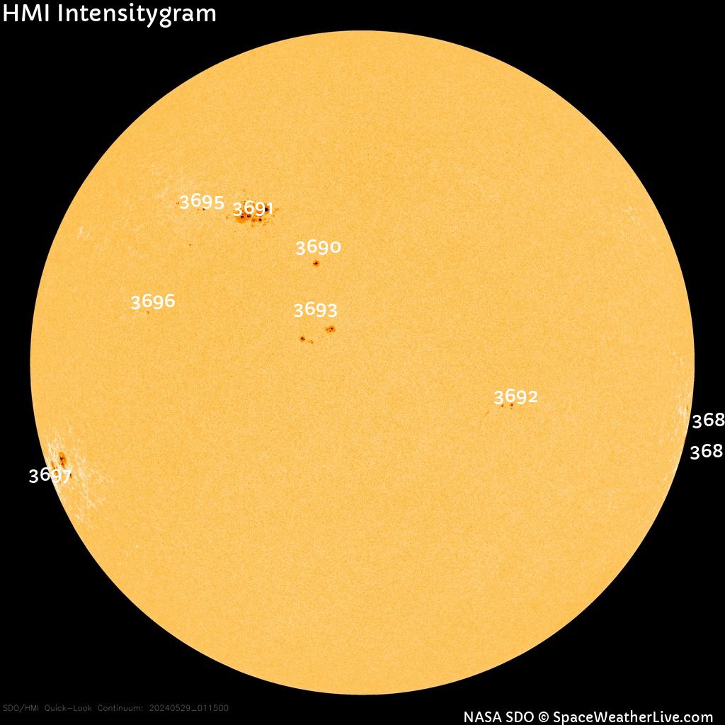 Sunspot regions