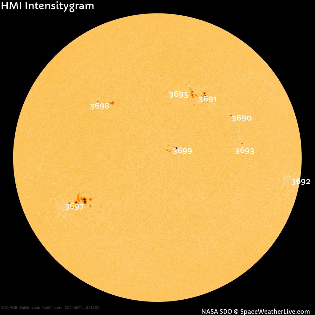 Sunspot regions