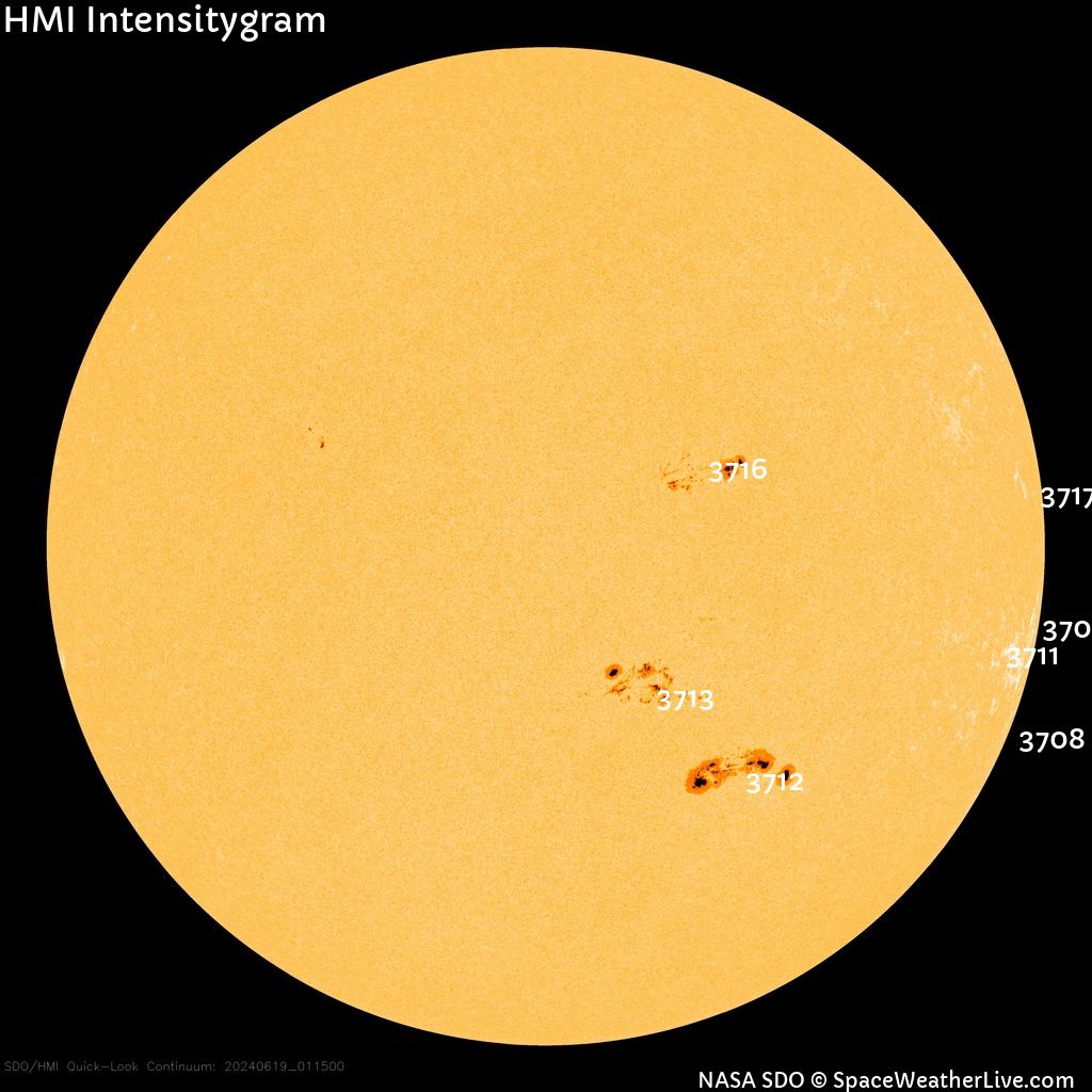 Sunspot regions