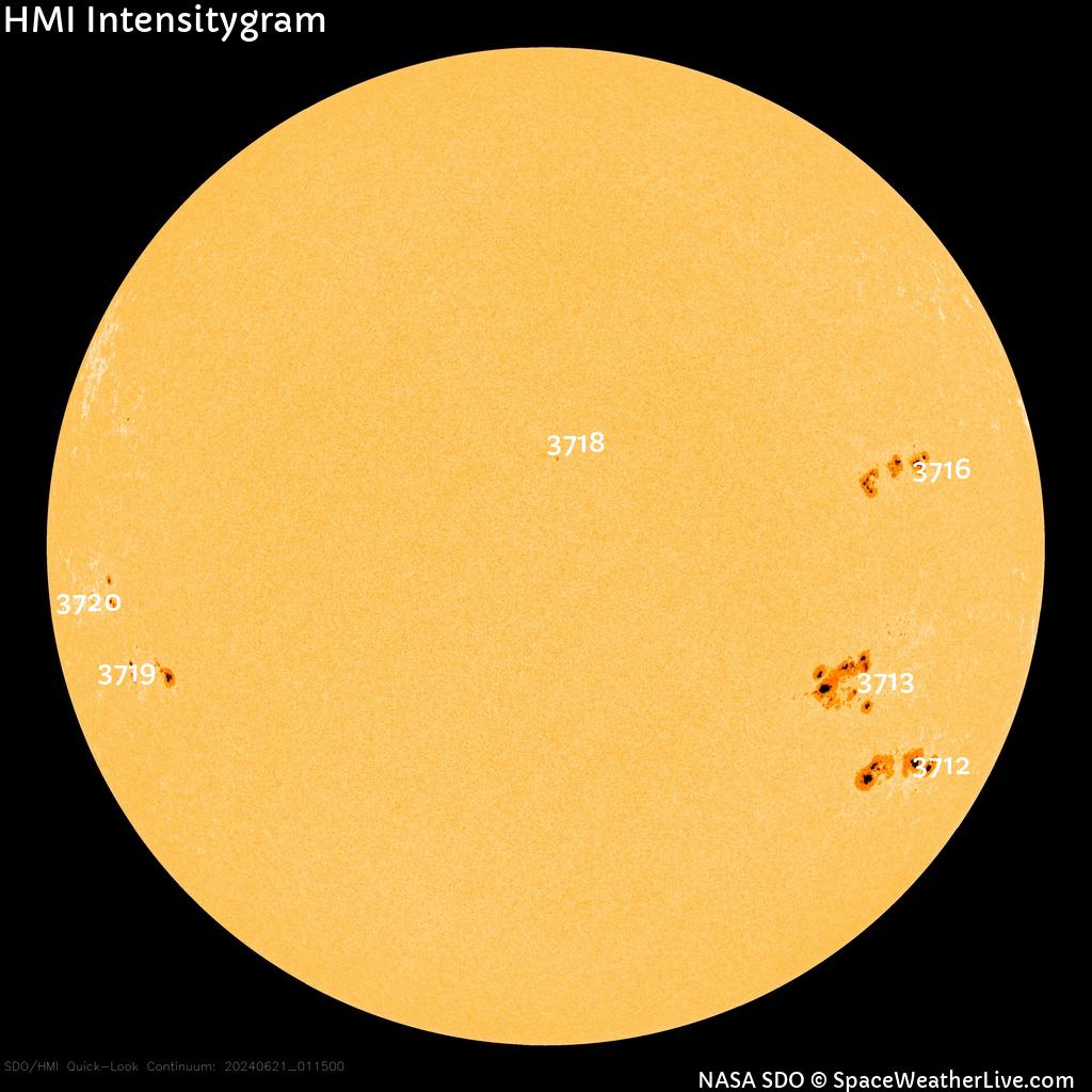 Sunspot regions