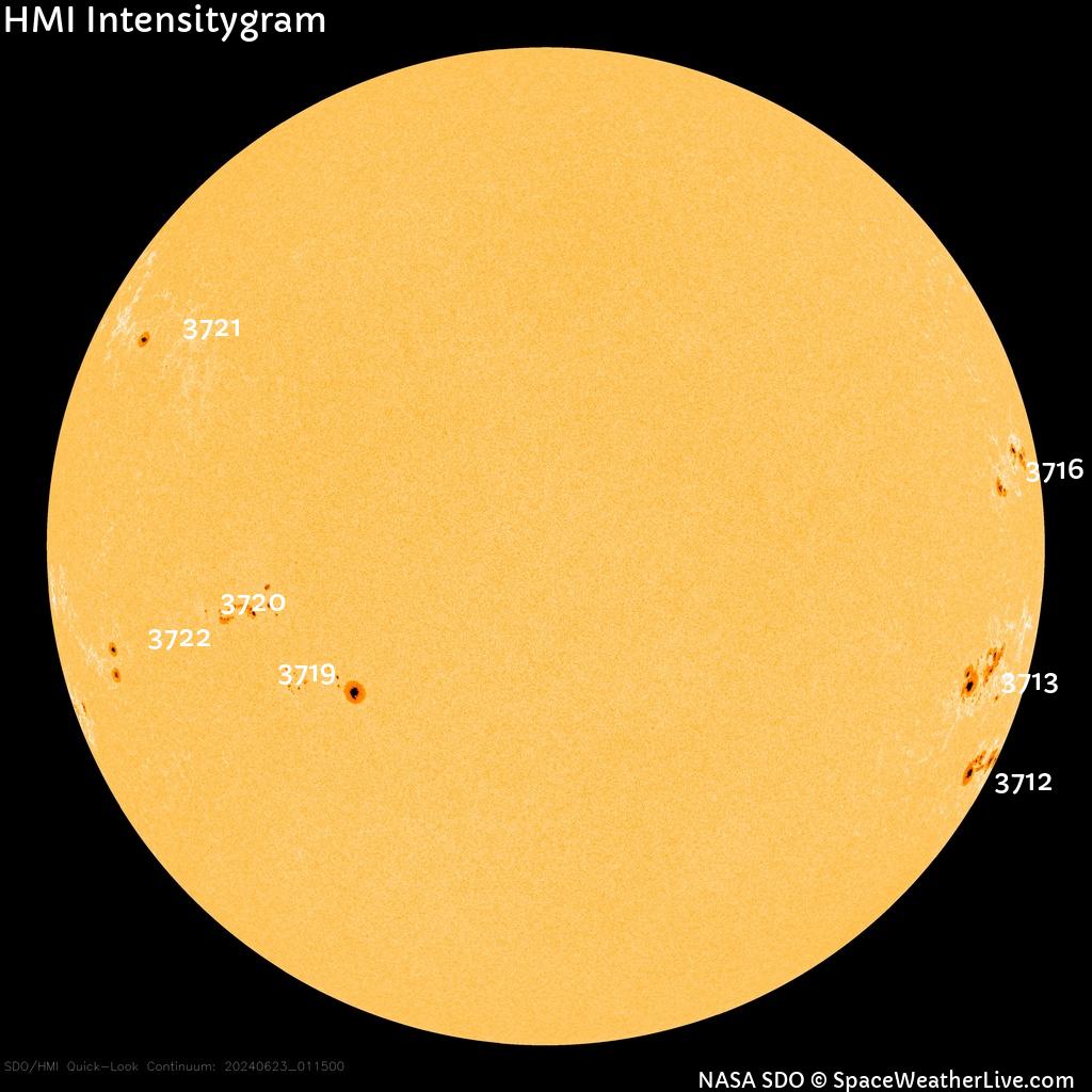 Sunspot regions