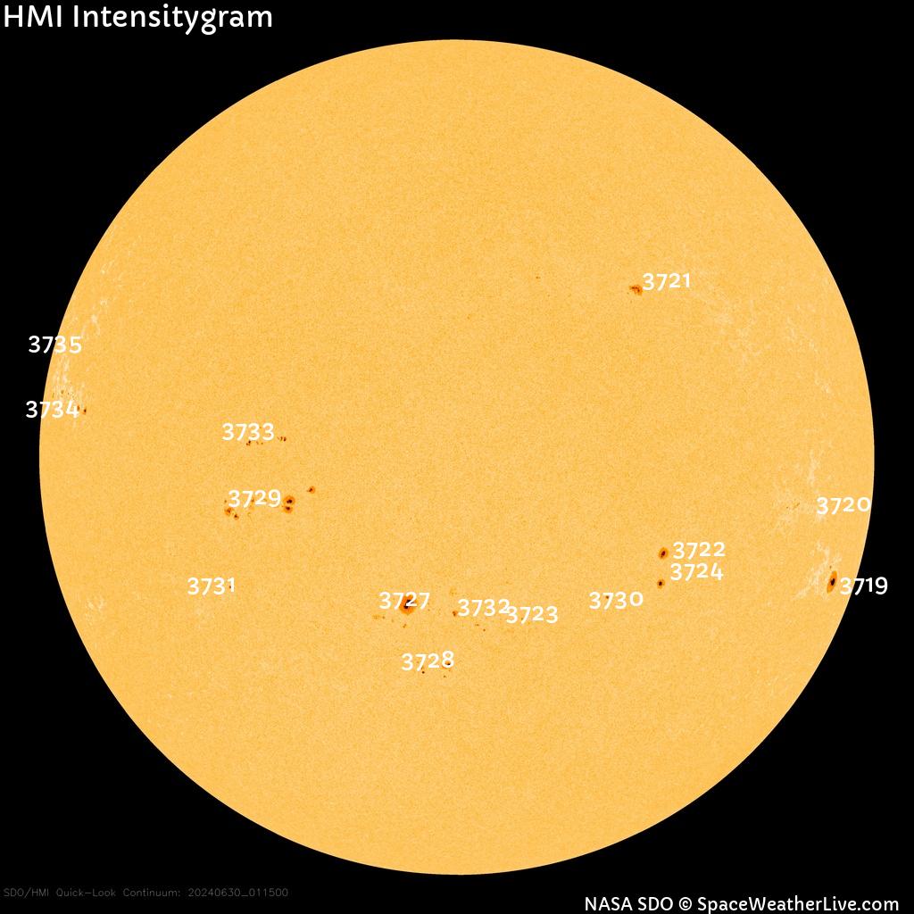 Sunspot regions