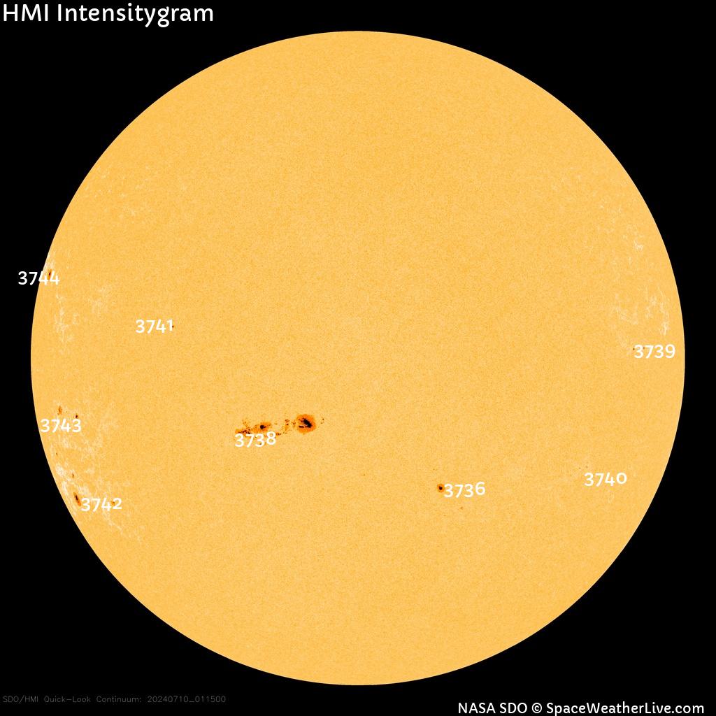 Sunspot regions