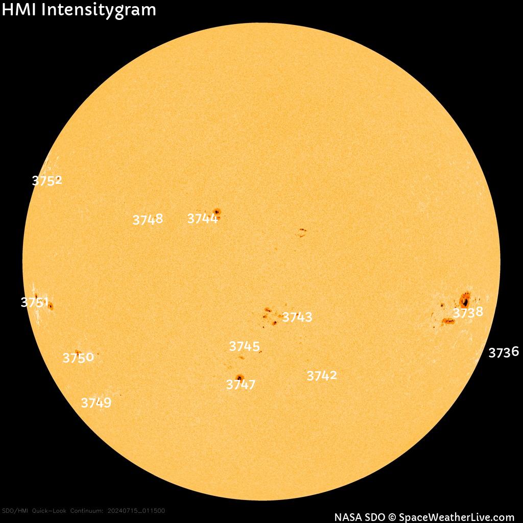 Sunspot regions