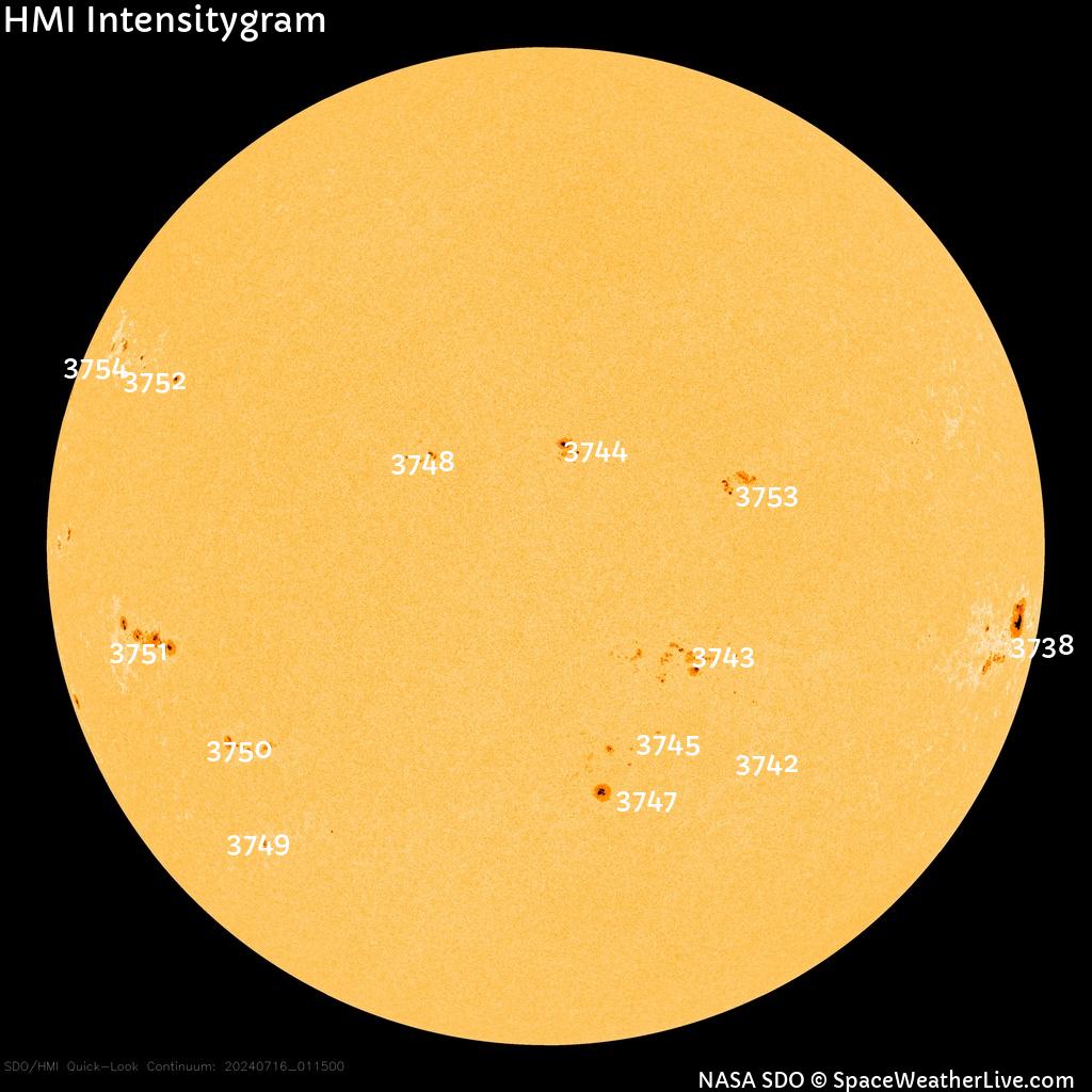 Sunspot regions