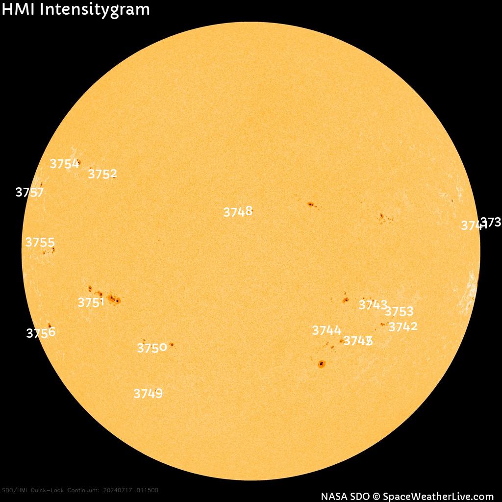 Sunspot regions