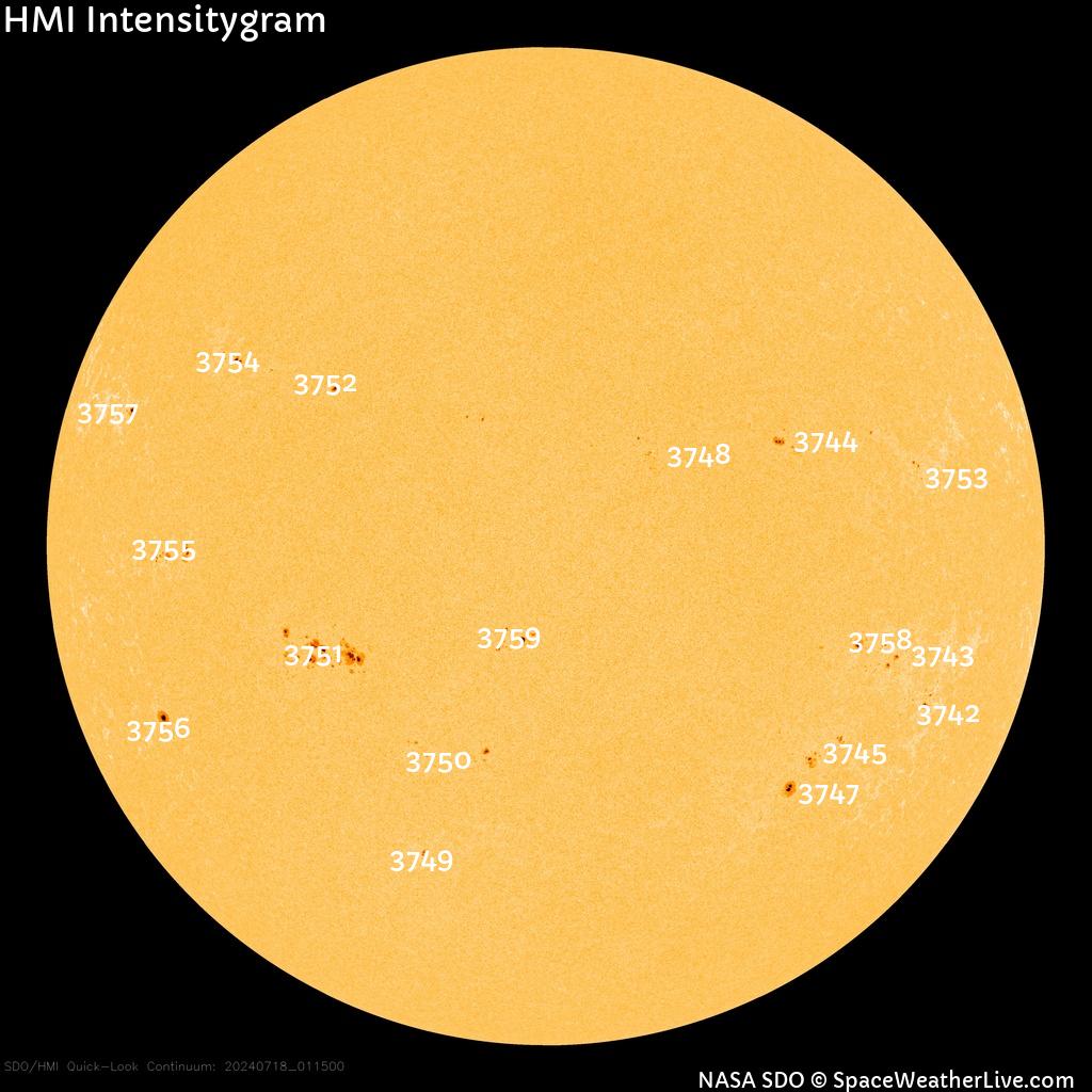 Sunspot regions