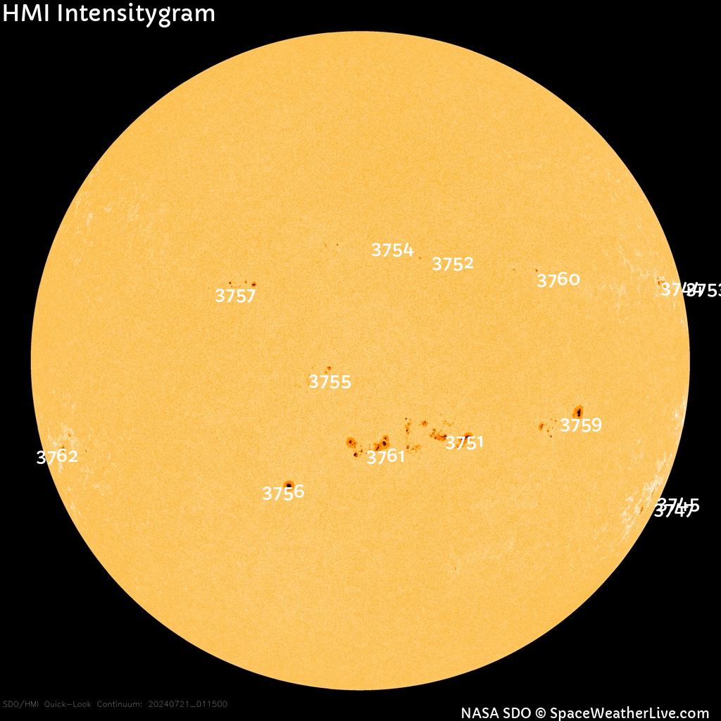 Sunspot regions