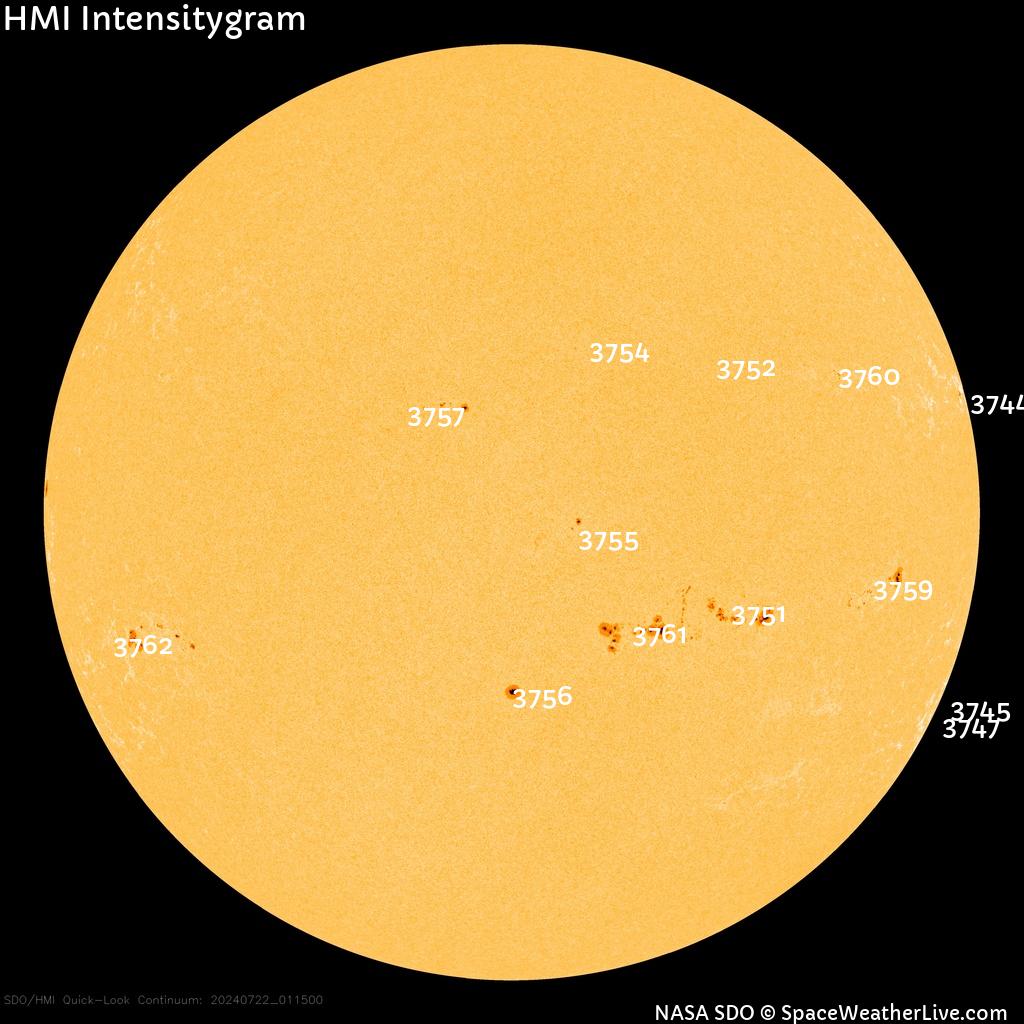 Sunspot regions