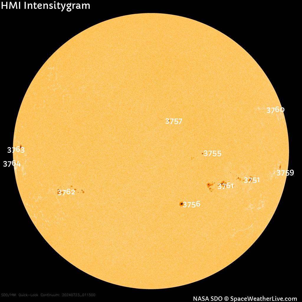 Sunspot regions