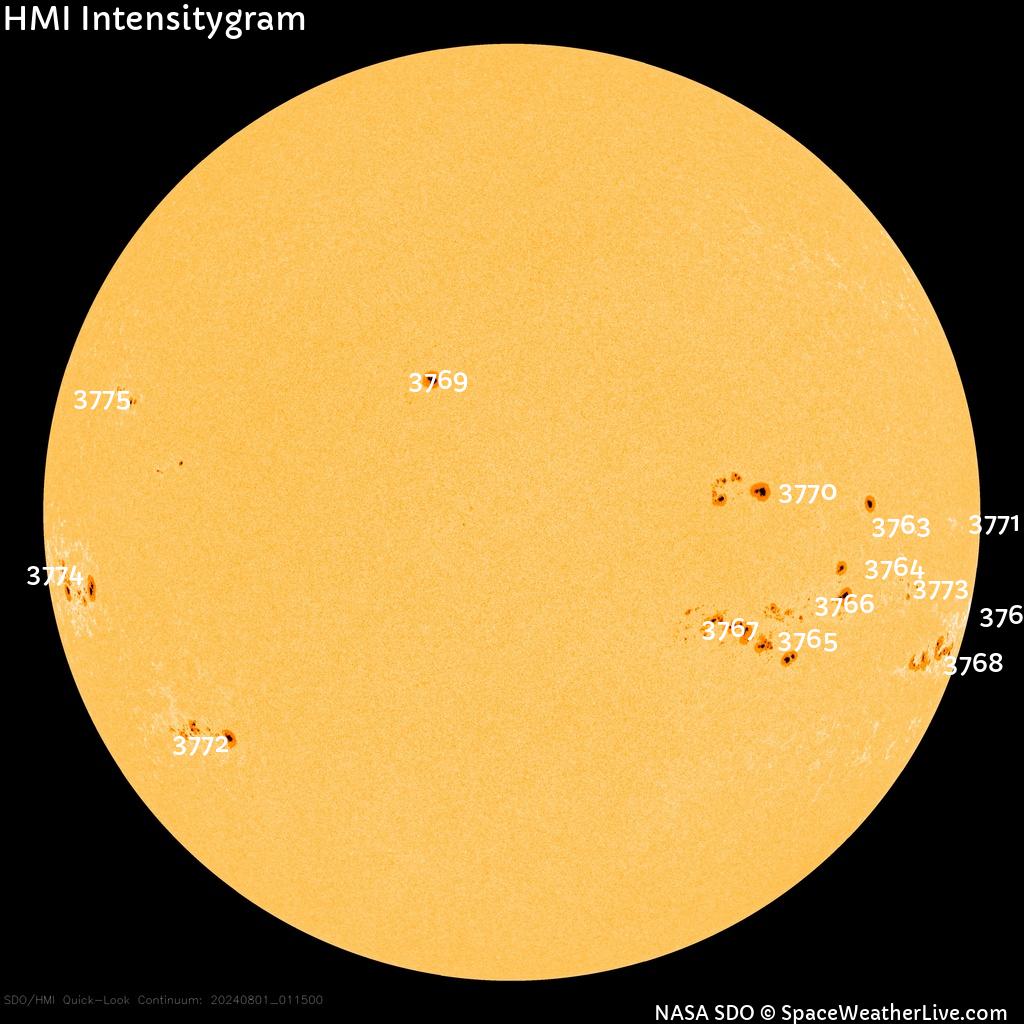 Sunspot regions