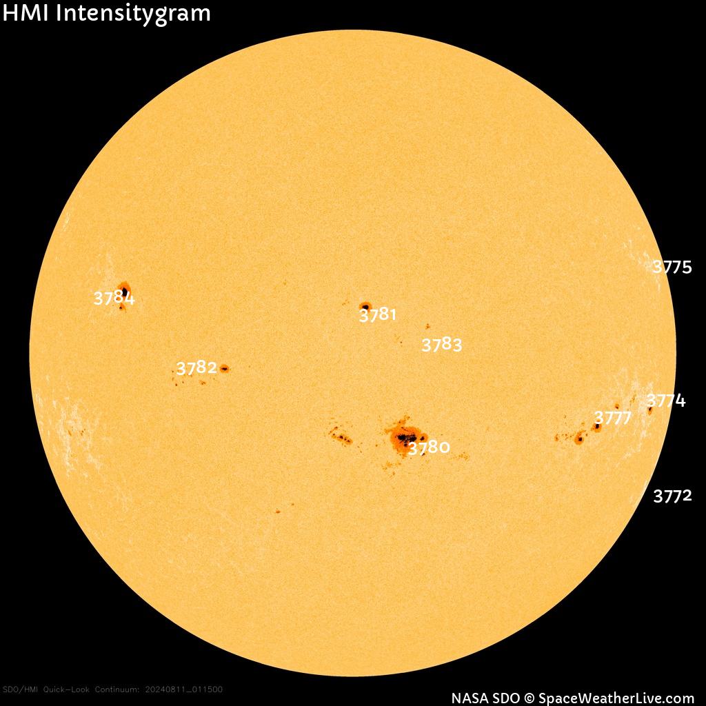 Sunspot regions