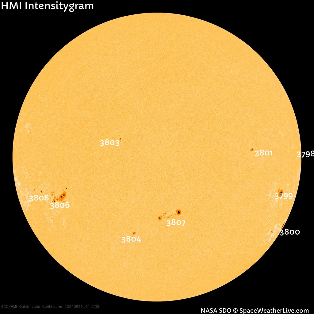 Sunspot regions