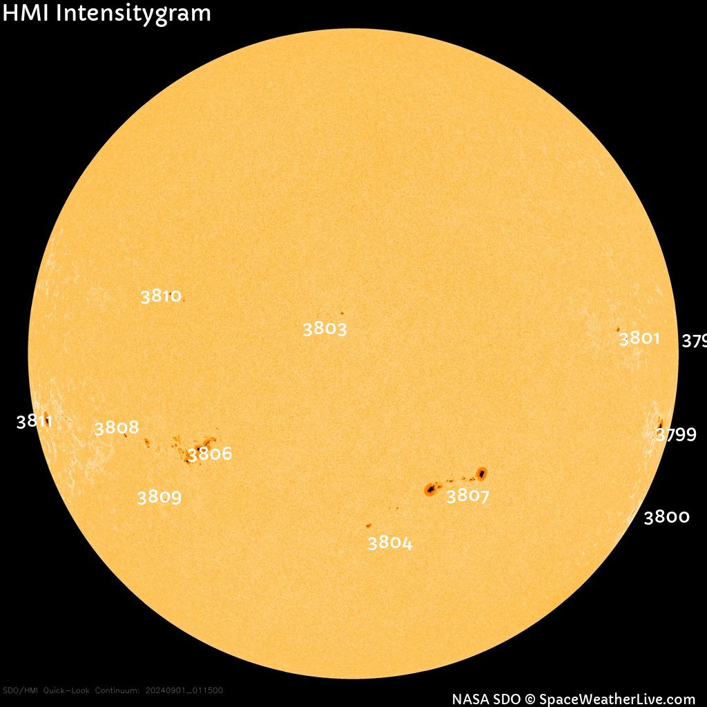 Sunspot regions