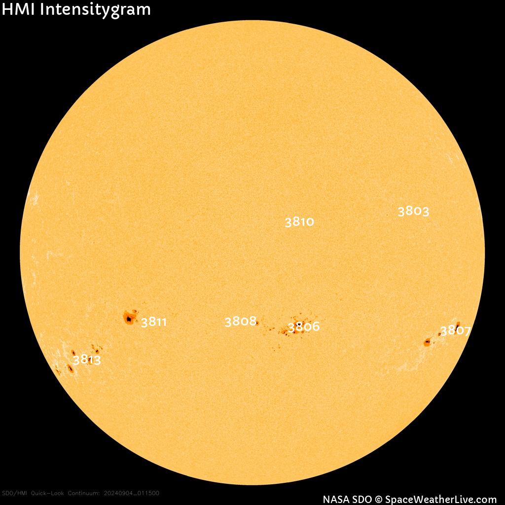 Sunspot regions