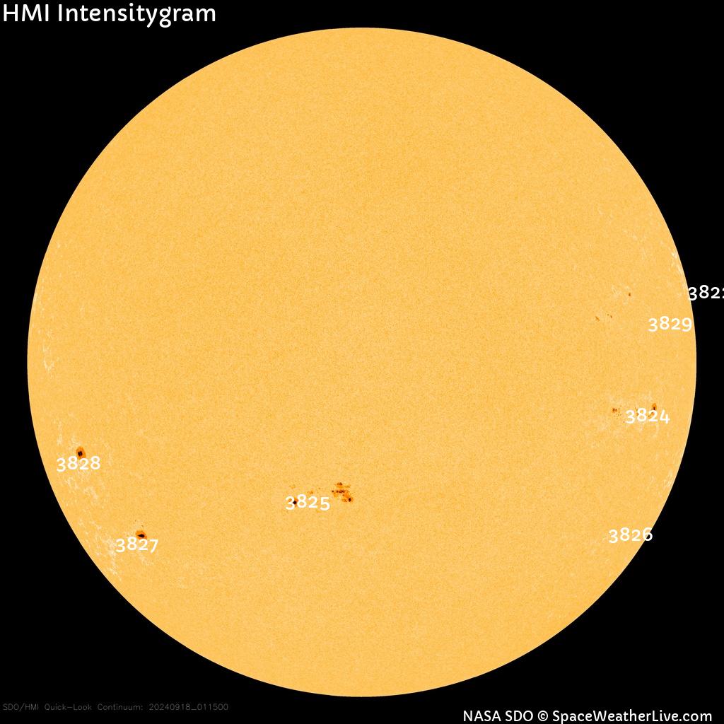 Sunspot regions