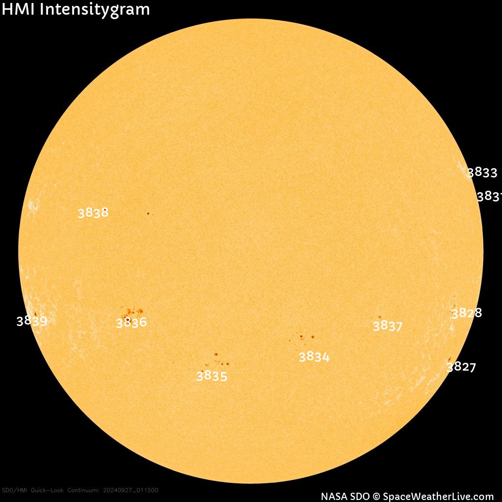 Sunspot regions