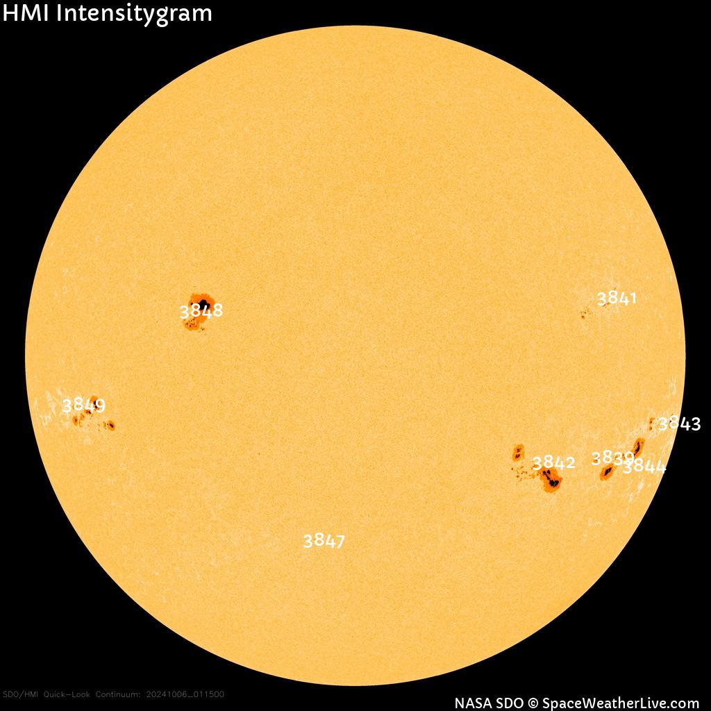 Sunspot regions