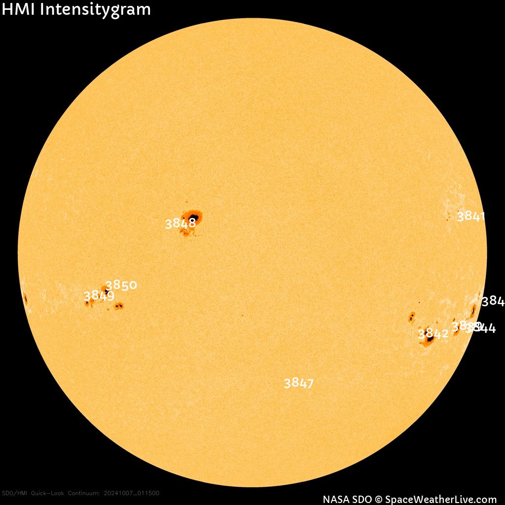 Sunspot regions