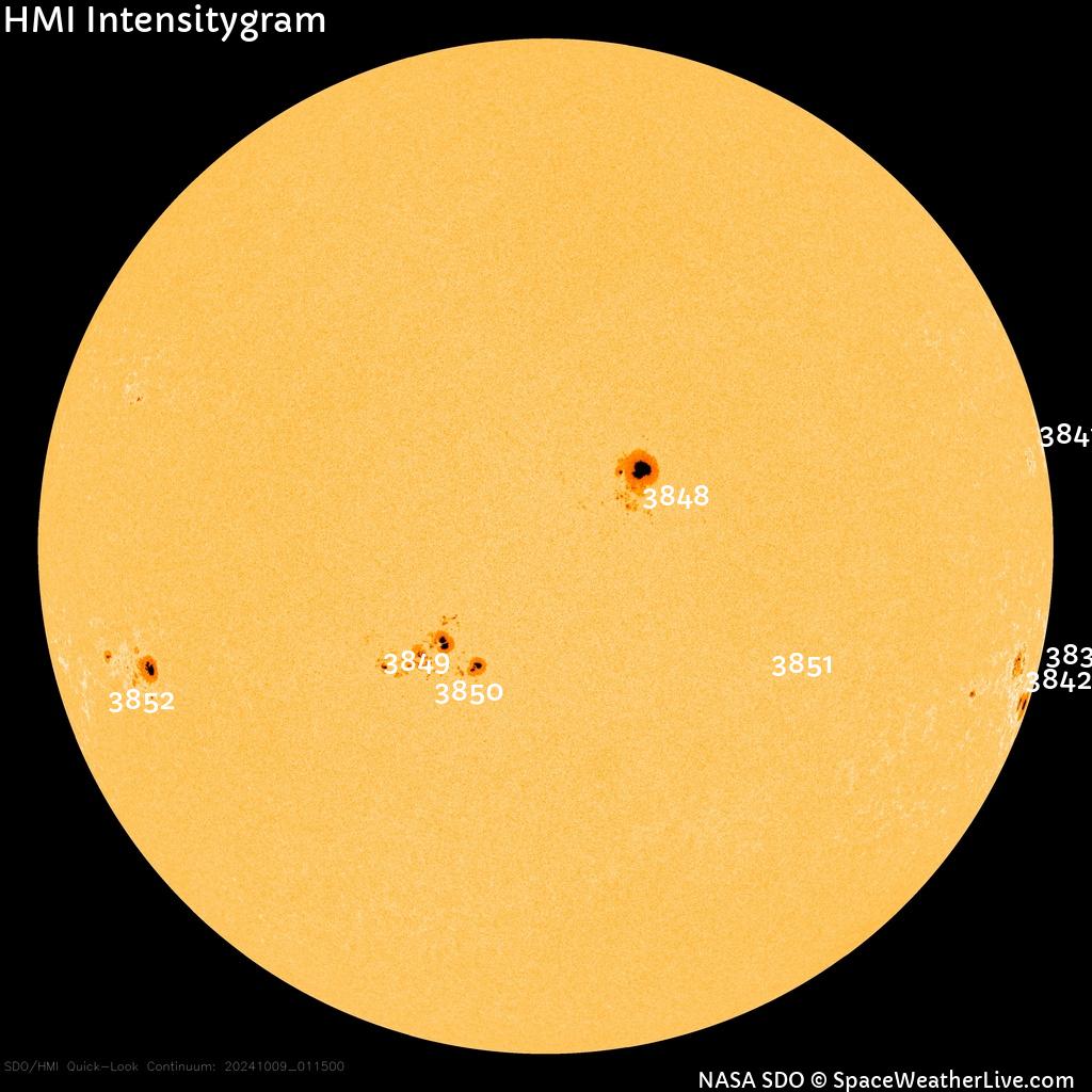 Sunspot regions