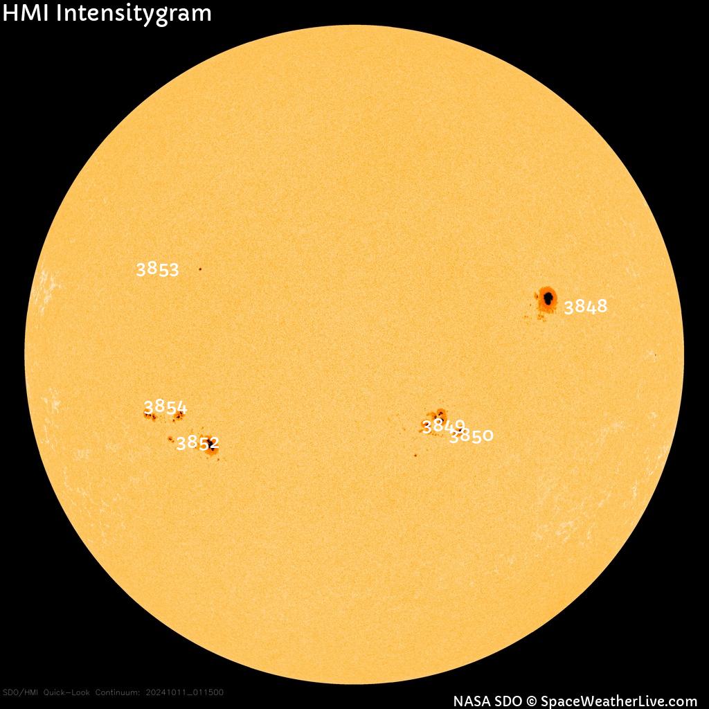 Sunspot regions