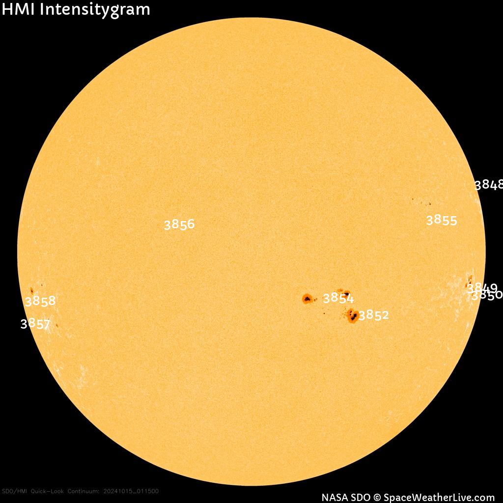 Sunspot regions