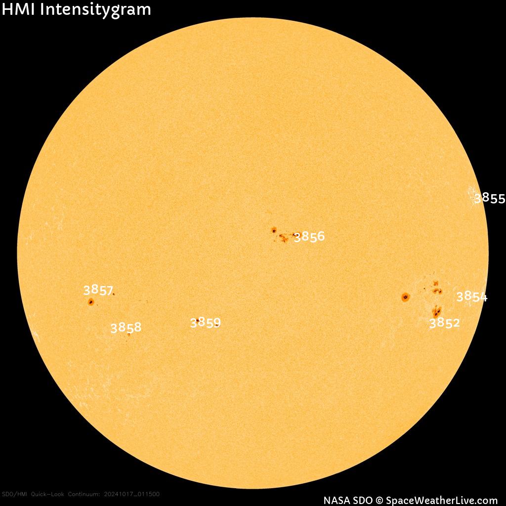 Sunspot regions