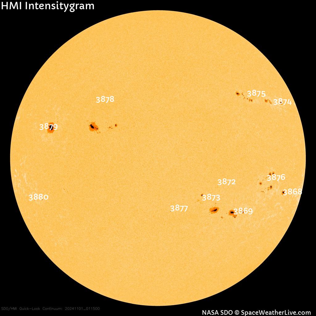 Sunspot regions