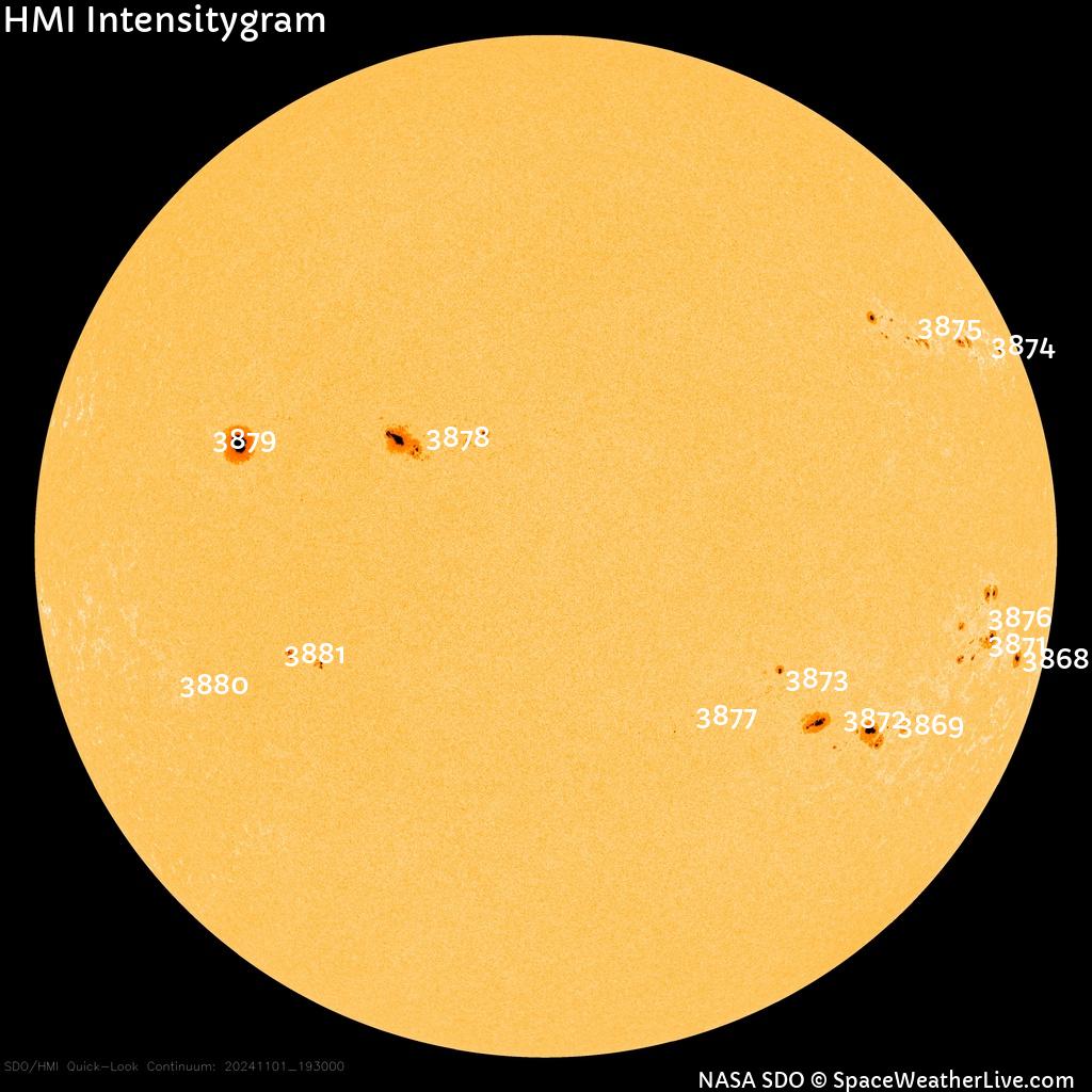 Sunspot regions