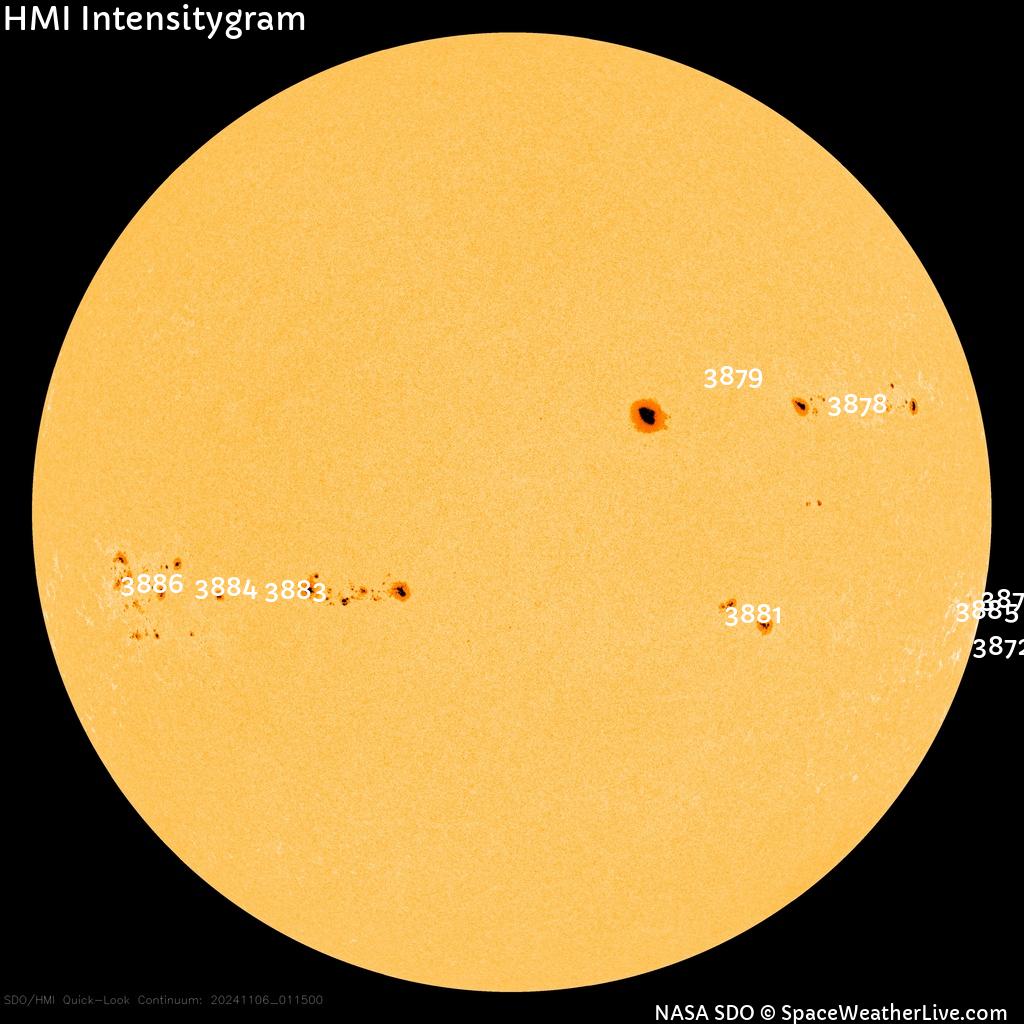 Sunspot regions