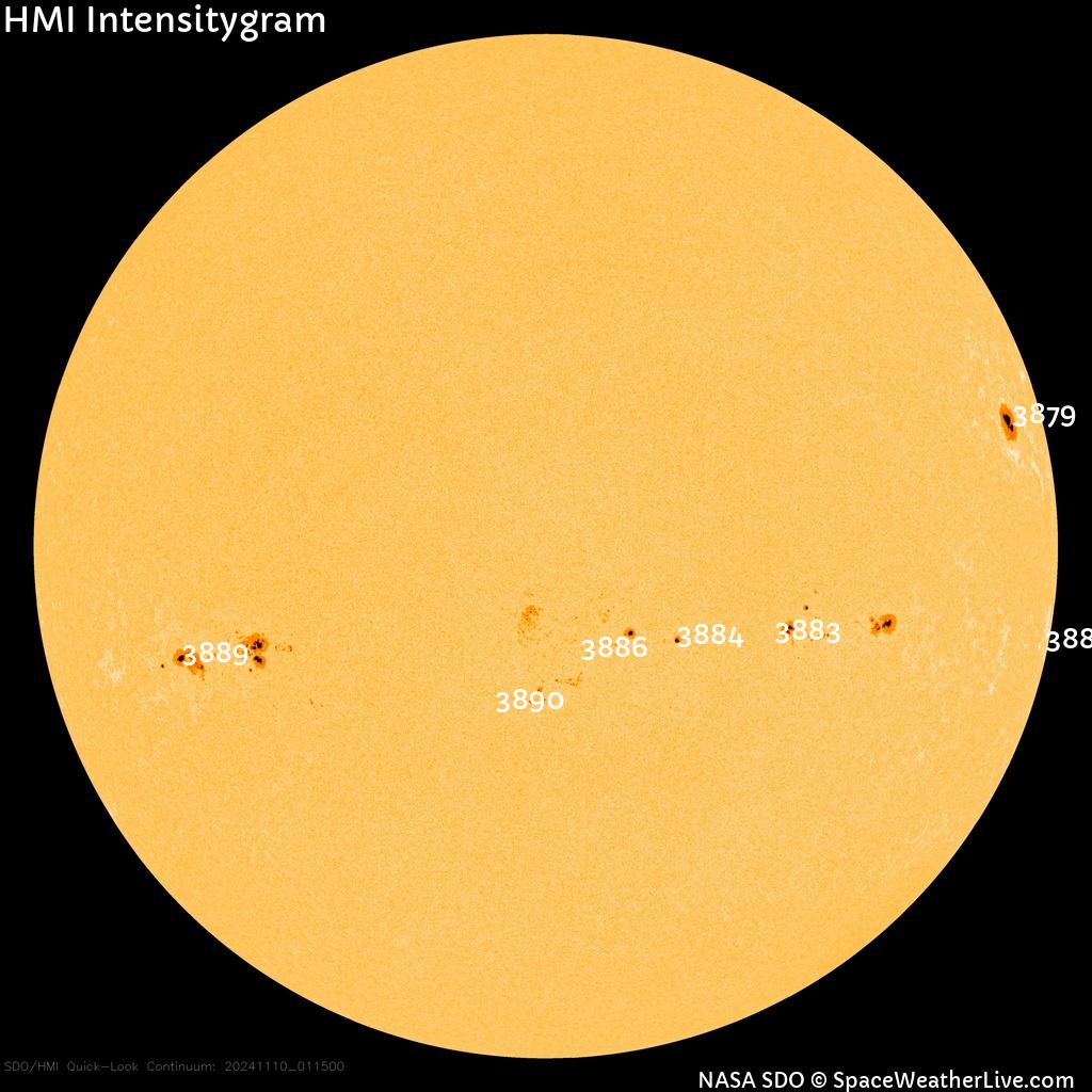 Sunspot regions